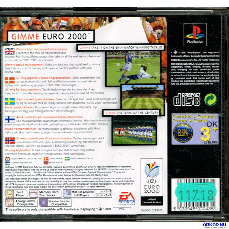 UEFA EURO 2000 PS1