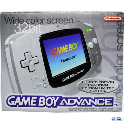 GAMEBOY ADVANCE LIMITED EDITION PLATINUM SCN