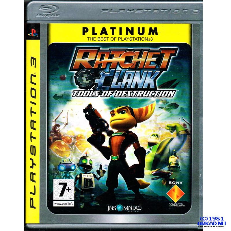 RATCHET AND CLANK TOOLS OF DESTRUCTION PS3 PLATINUM