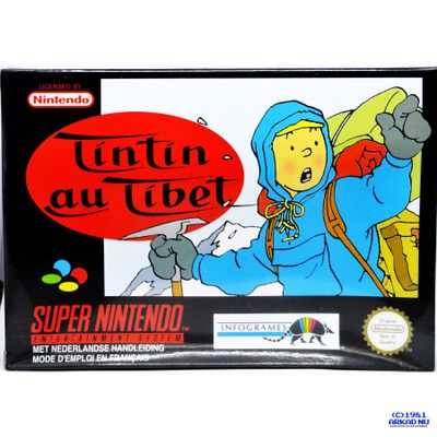 TINTIN AU TIBET (TINTIN IN TIBET) SNES INPLASTAD