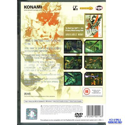 METAL GEAR SOLID 2 SONS OF LIBERTY PS2
