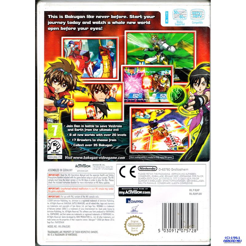 BAKUGAN BATTLE BRAWLERS WII