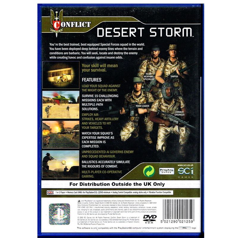 CONFLICT DESERT STORM PS2