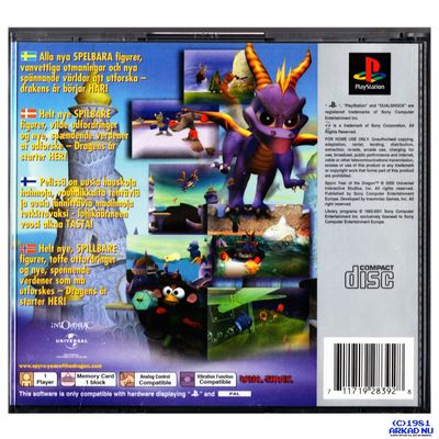 SPYRO YEAR OF THE DRAGON PS1