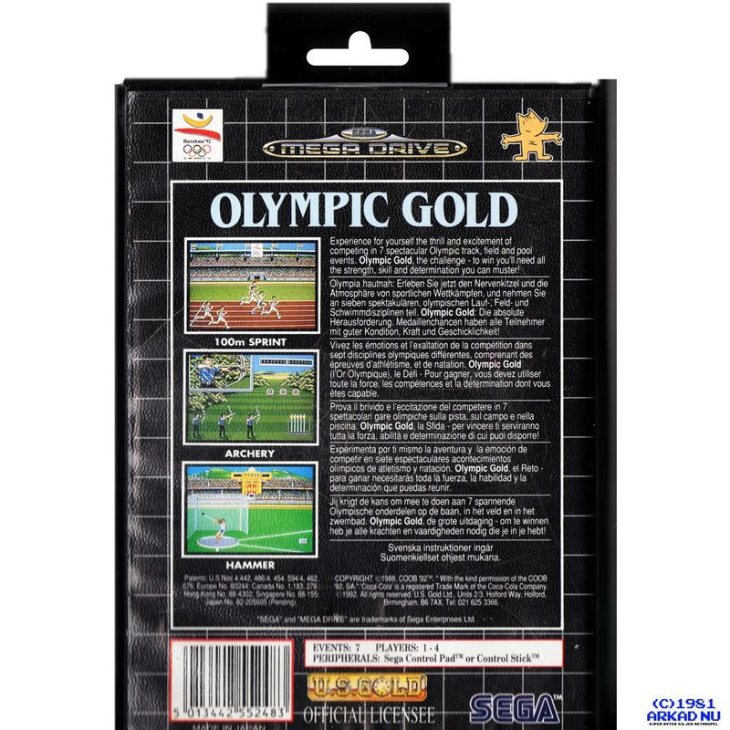 OLYMPIC GOLD MEGADRIVE