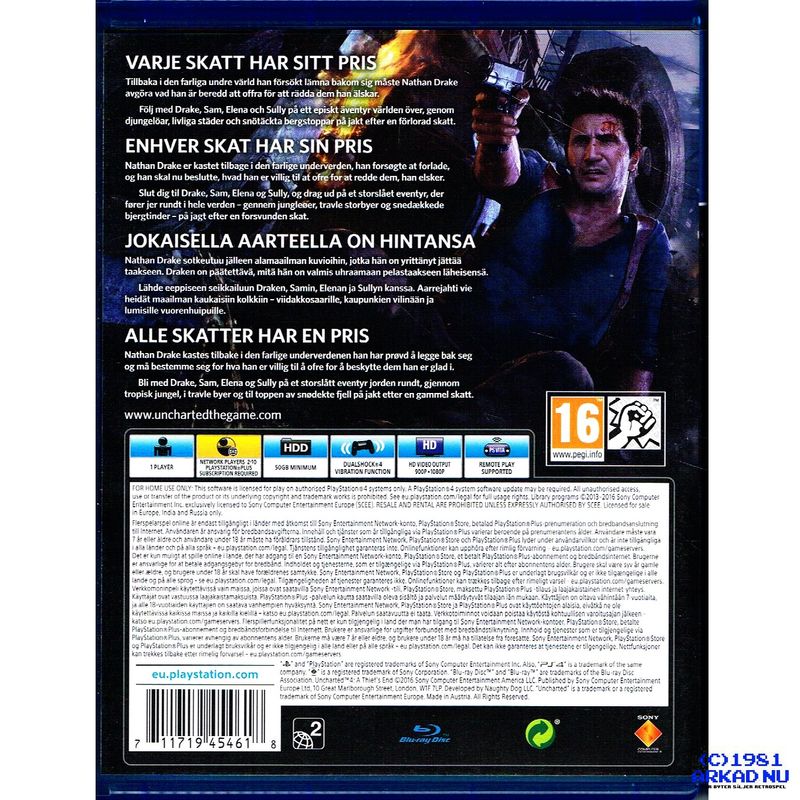 UNCHARTED 4 A THIEFS END PS4