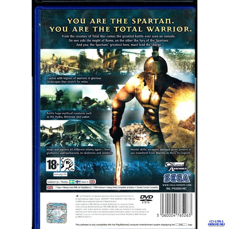 SPARTAN TOTAL WARRIOR PS2