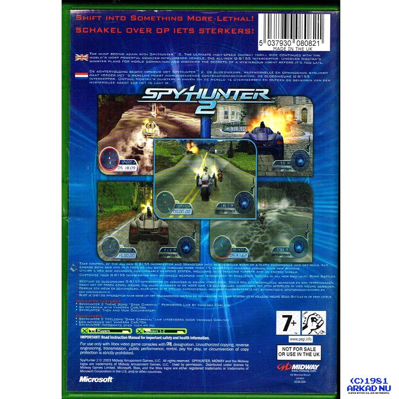 SPYHUNTER 2 XBOX