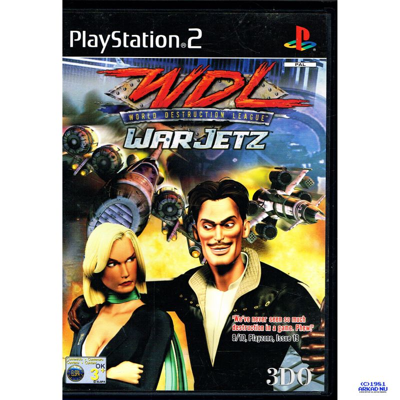 WORLD DESTRUCTION LEAGUE WARJETZ PS2