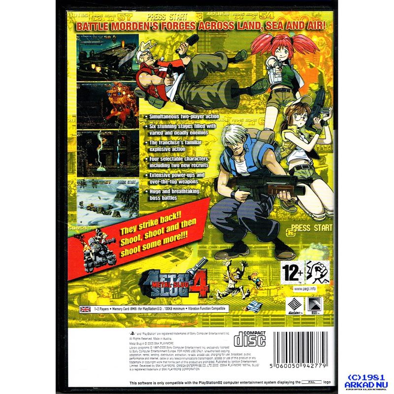 METAL SLUG 4 PS2