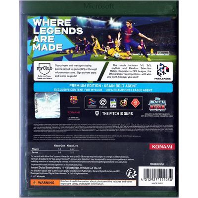 PES 2018 PRO EVOLUTION SOCCER PREMIUM EDITION XBOX ONE