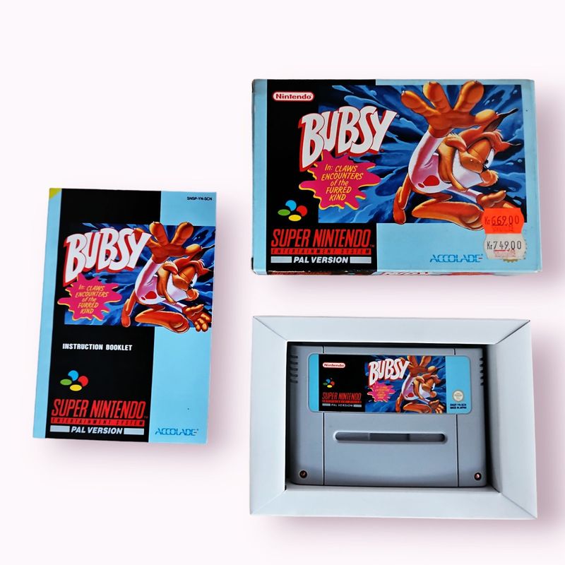 BUBSY IN CLAWS ENCOUNTERS OF THE FURRED KIND SNES