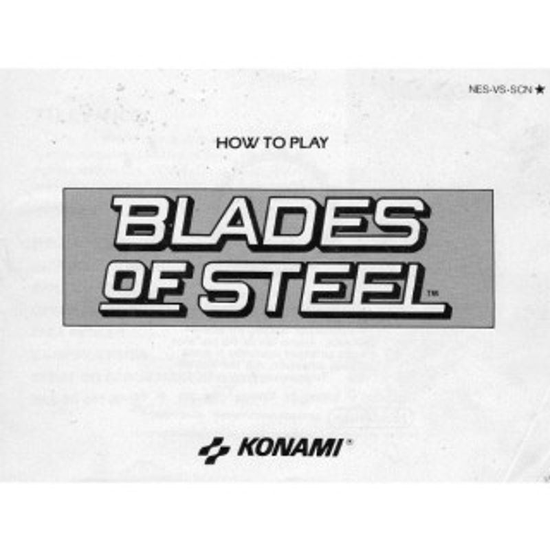 BLADES OF STEEL NES SCN