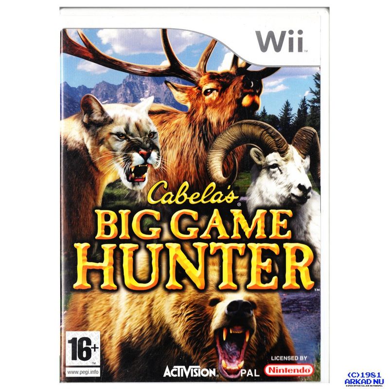 CABELAS BIG GAME HUNTER WII