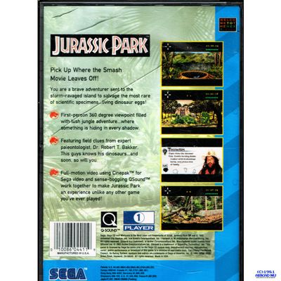 JURASSIC PARK SEGA-CD USA