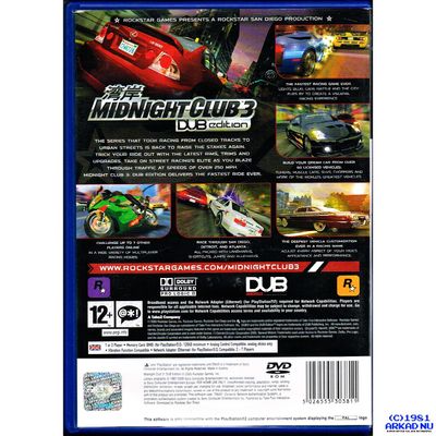 MIDNIGHT CLUB 3 DUB EDITION PS2