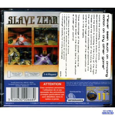 SLAVE ZERO DREAMCAST