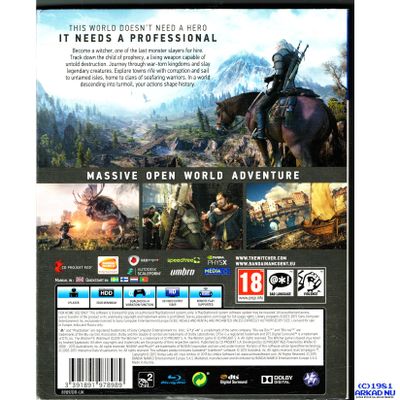 THE WITCHER 3 WILD HUNT PS4 MED BONUS CONTENT