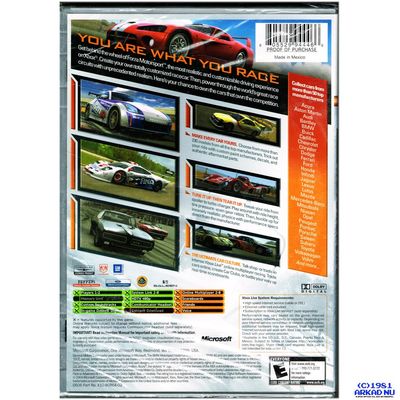 FORZA MOTORSPORT XBOX NTSC USA