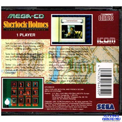 SHERLOCK HOLMES CONSULTING DETECTIVE MEGA-CD