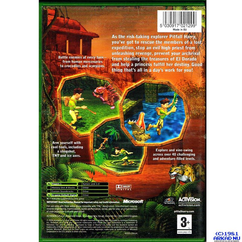 PITFALL THE LOST EXPEDITION XBOX