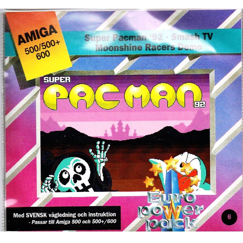 SUPER PAC MAN 92, SMASH TV, MOONSHINE RACERS DEMO AMIGA