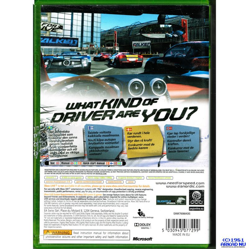 NEED FOR SPEED SHIFT XBOX 360