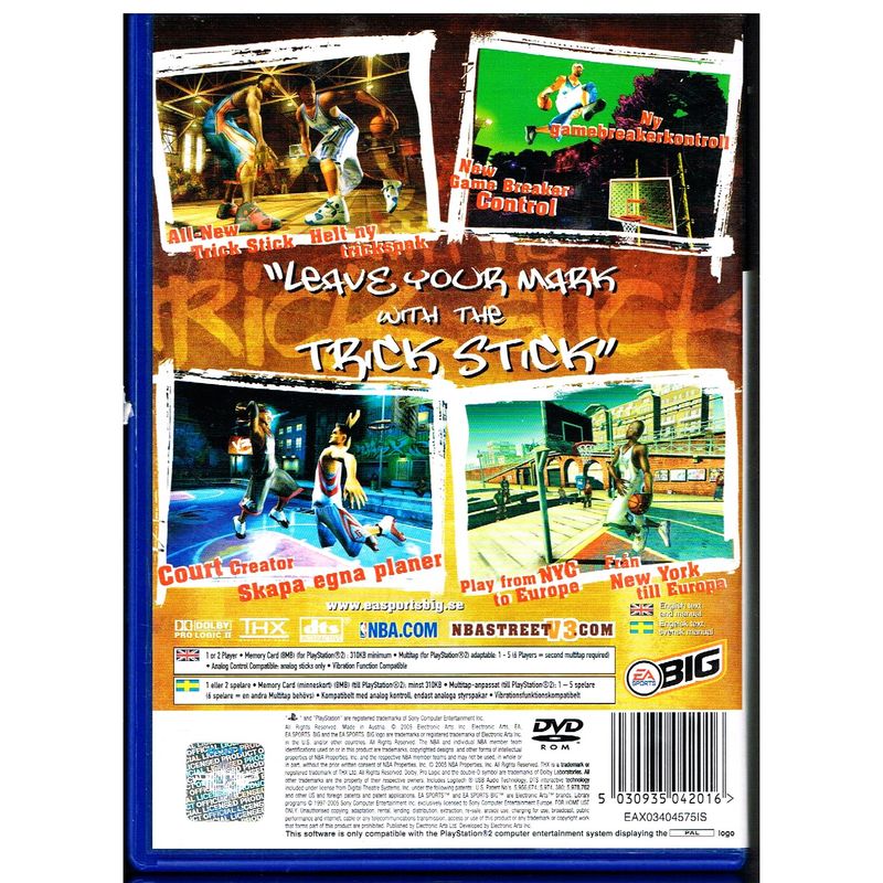 NBA STREET V3 PS2