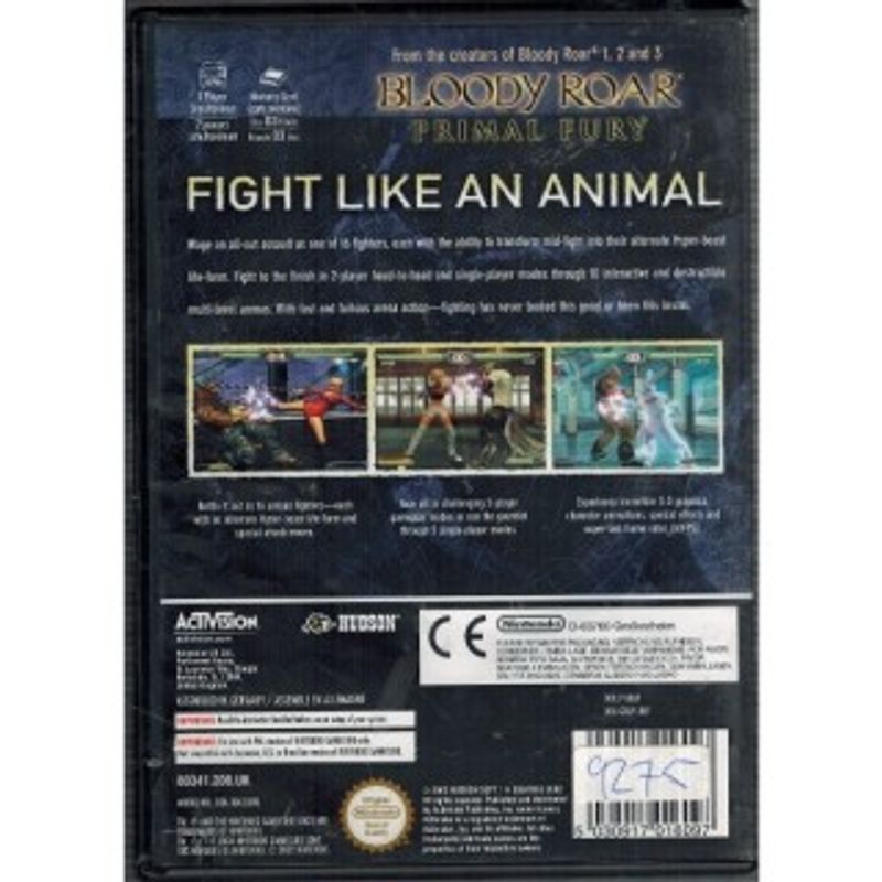 BLOODY ROAR PRIMAL FURY GAMECUBE