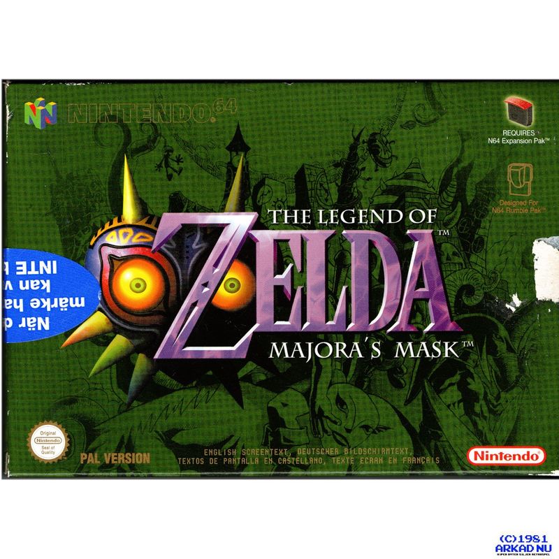 THE LEGEND OF ZELDA MAJORAS MASK N64 NINTENDO 64