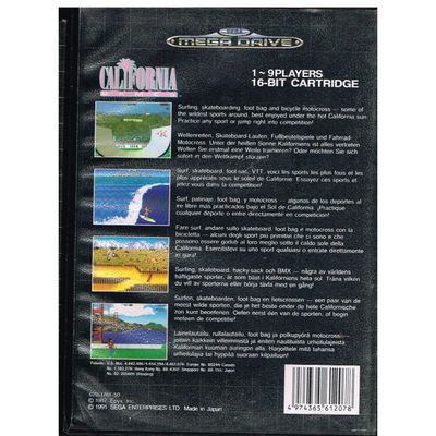 CALIFORNIA GAMES MEGADRIVE