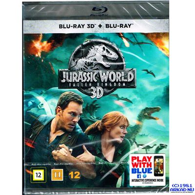 JURASSIC WORLD FALLEN KINGDOM BLU-RAY 3D + BLUE-RAY