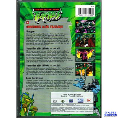 TEENAGE MUTANT NINJA TURTLES SHREDDER SLÅR TILLBAKA DVD