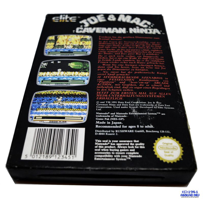 JOE & MAC CAVEMAN NINJA NES