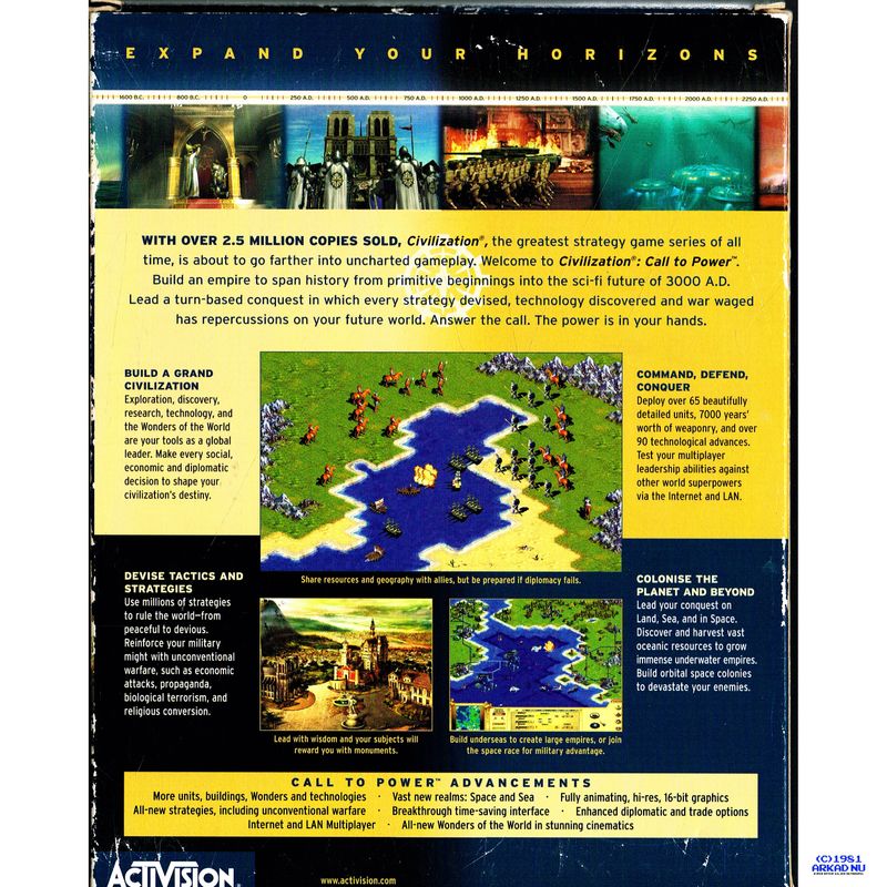 CIVILIZATION CALL TO POWER PC BIGBOX