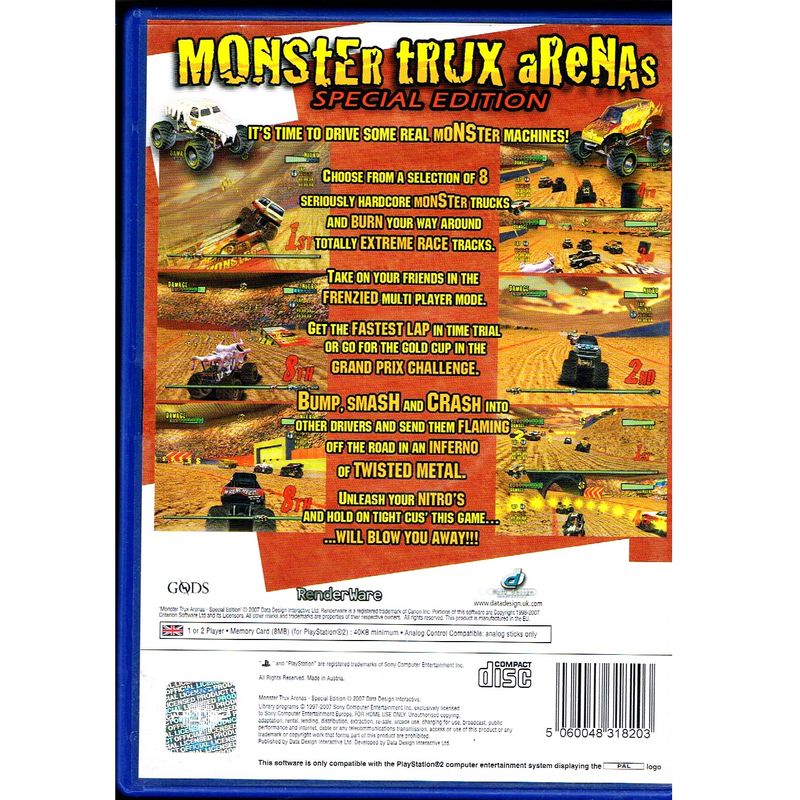 MONSTER TRUX ARENAS SPECIAL EDITION PS2