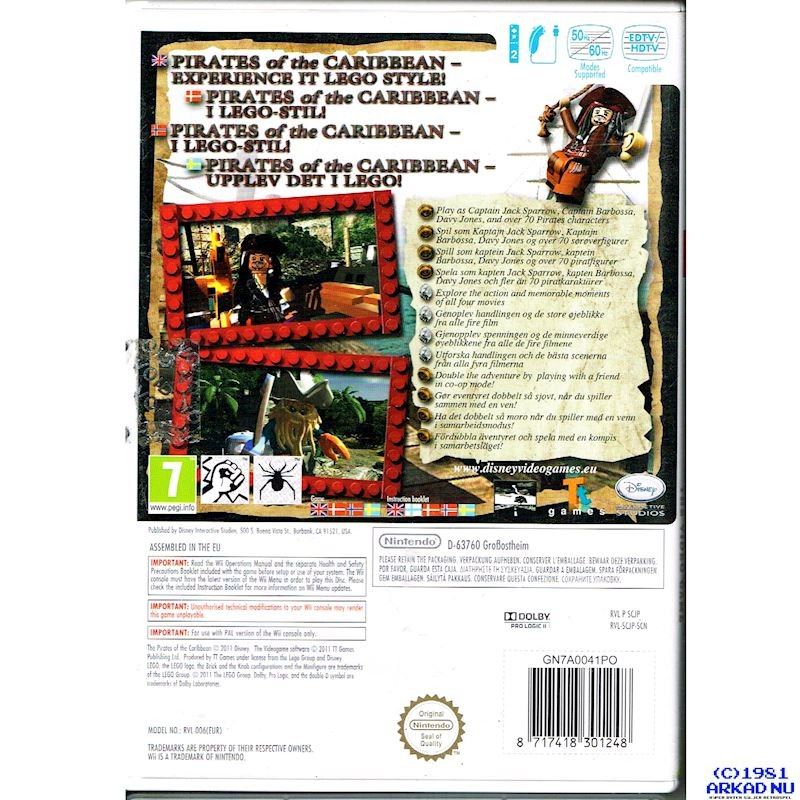 LEGO PIRATES OF THE CARIBBEAN WII