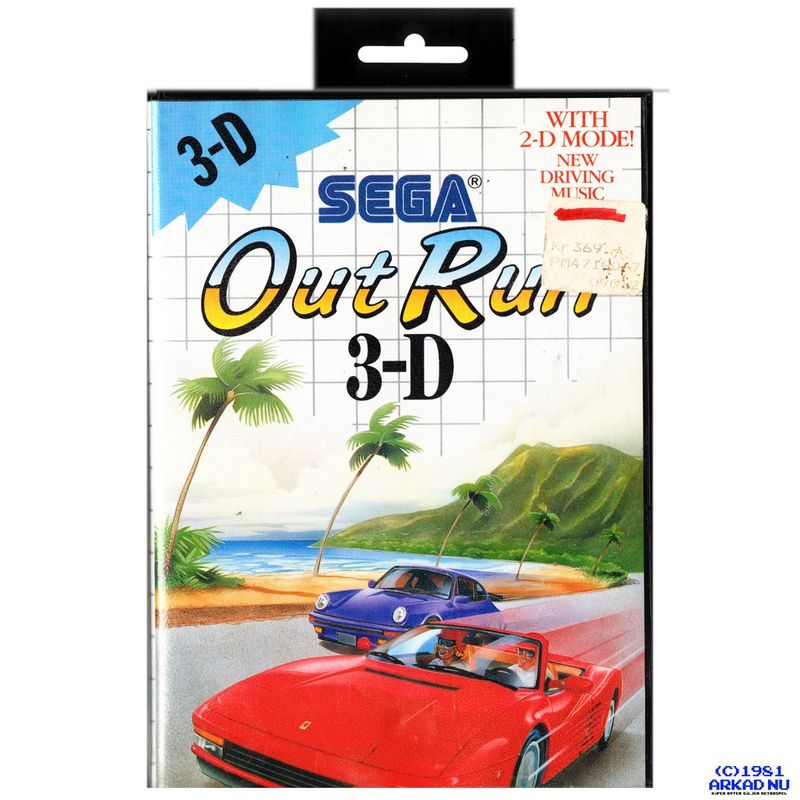 OUT RUN 3-D MASTER SYSTEM