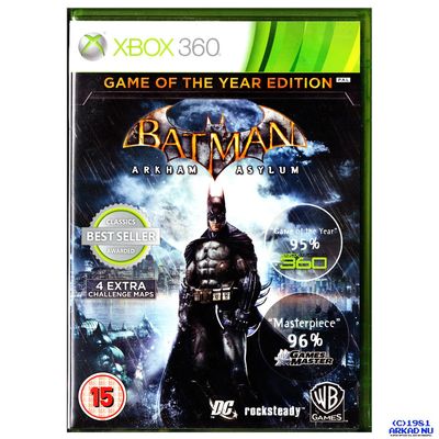 BATMAN ARKHAM ASYLUM GAME OF THE YEAR EDITION XBOX 360