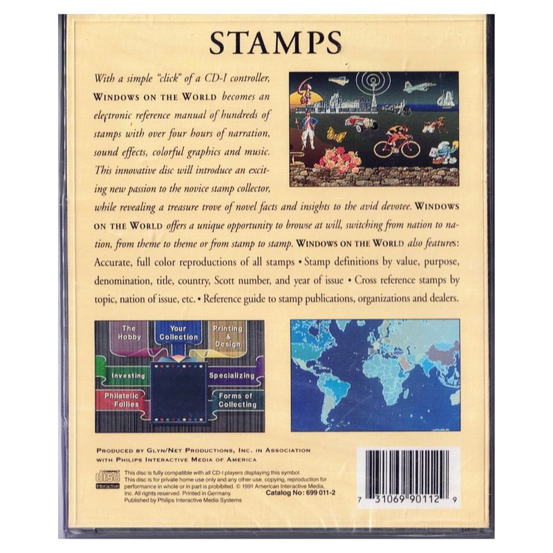 THE SMITHSONIAN PRESENT STAMPS CD-I NYTT INPLASTAD