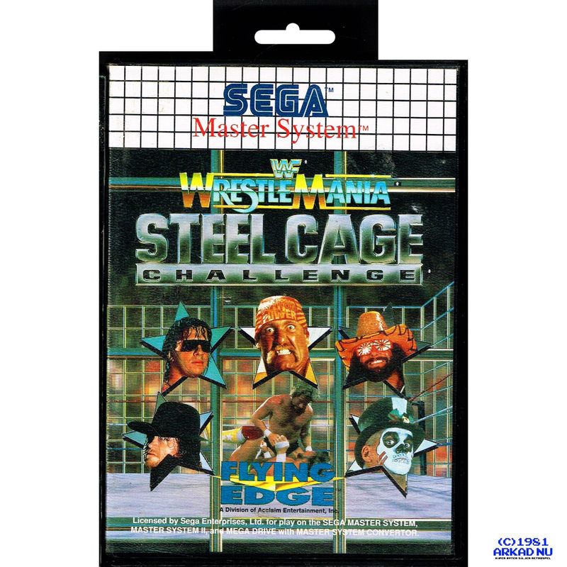 WWF WRESTLEMANIA STEEL CAGE CHALLENGE MASTER SYSTEM