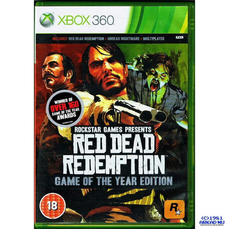 RED DEAD REDEMPTION GAME OF THE YEAR EDITION XBOX 360