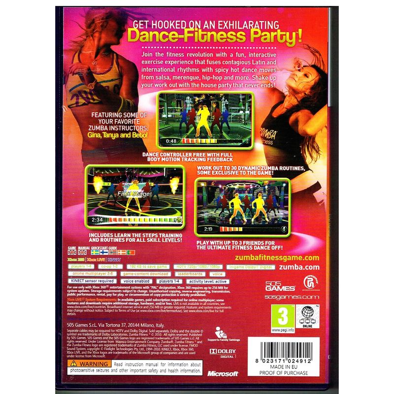 ZUMBA FITNESS XBOX 360