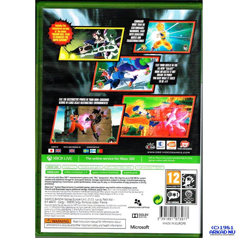 DRAGON BALL RAGING BLAST 2 XBOX 360