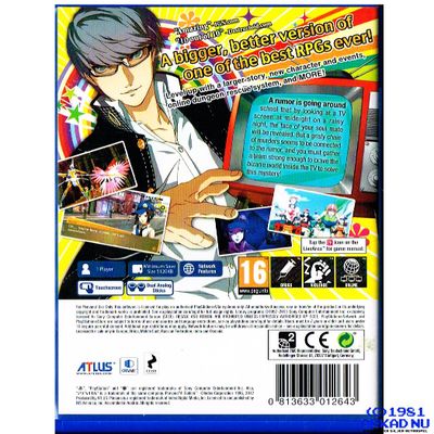 PERSONA 4 GOLDEN P4G PS VITA