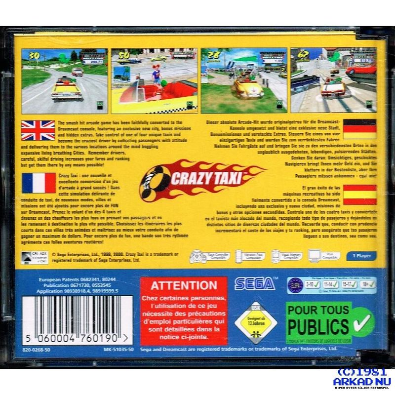 CRAZY TAXI DREAMCAST