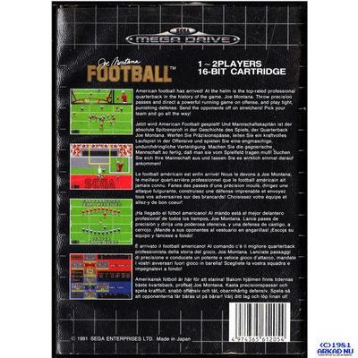 JOE MONTANA FOOTBALL MEGADRIVE