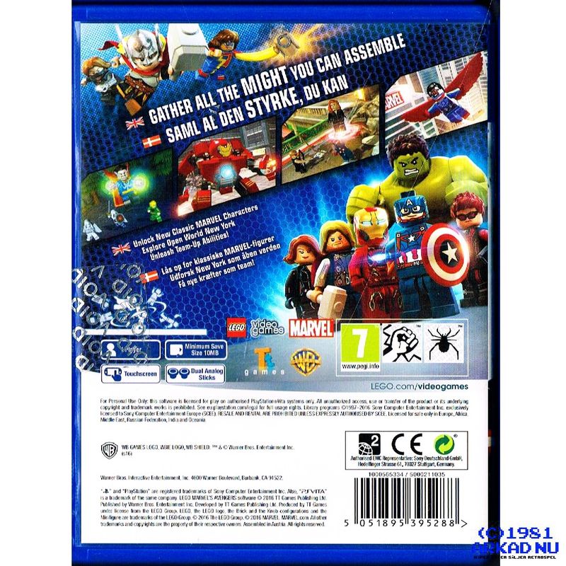 LEGO MARVEL AVENGERS PS VITA