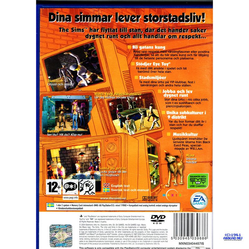 THE URBZ SIMS IN THE CITY PS2