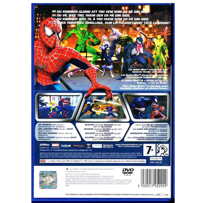 SPIDER-MAN FRIEND OR FOE PS2